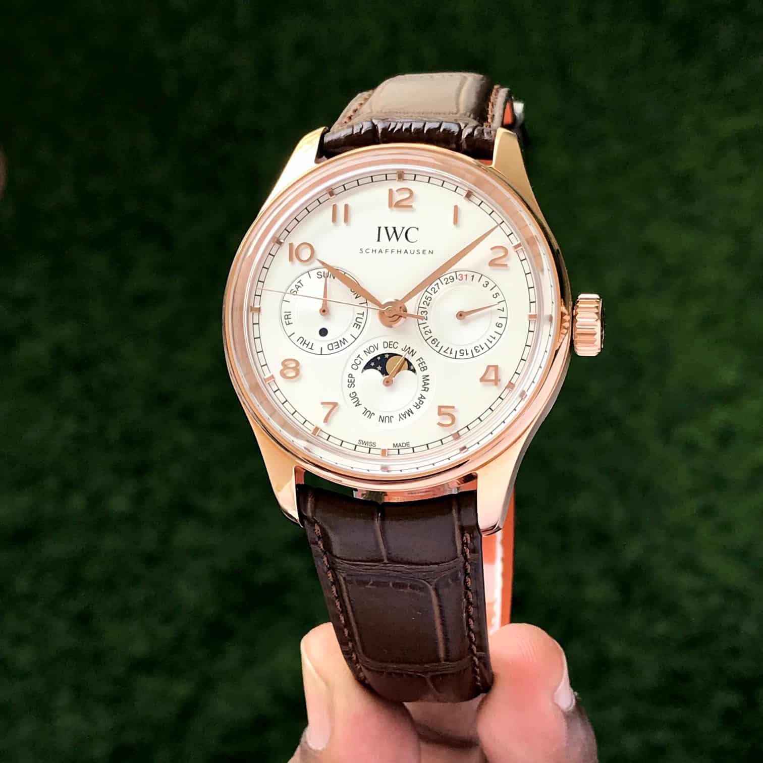 IWC Portugieser Perpetual Calendar 42 Swiss ETA Automatic Mens Watch