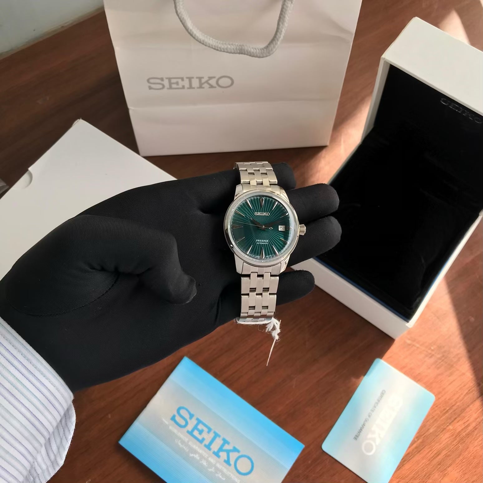 Seiko Presage Cocktail Time The Aviation Green Dial Automatic Mens Watch
