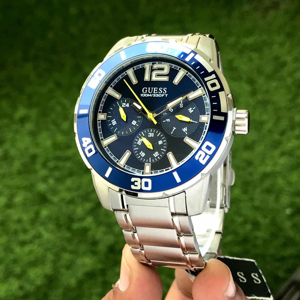 Guess W1249G2 TREK Round Quartz Blue Dial Chronograph Men’s Watch