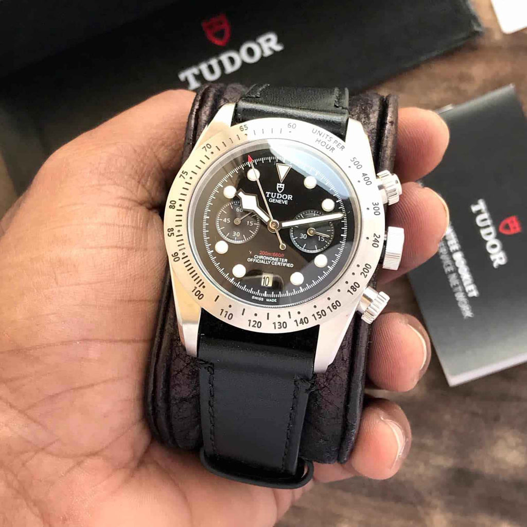 Tudor Black Bay Chrono Chronograph Black Dial Automatic Men’s Watch