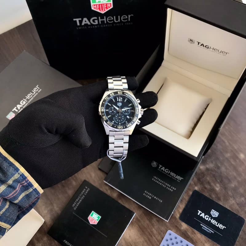 Tag Heuer Formula 1 Stainless Steel Black Dial Chronograph Limited Edition Master Quality Men’s Watch