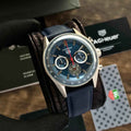 Tag Heuer Carrera Tourbillon 42mm Silver Blue Dial Mens Watch