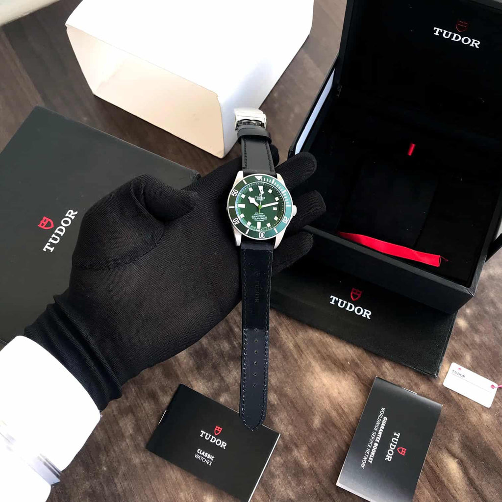 Tudor Pelagos Japanese Automatic Green Dial Mens Watch