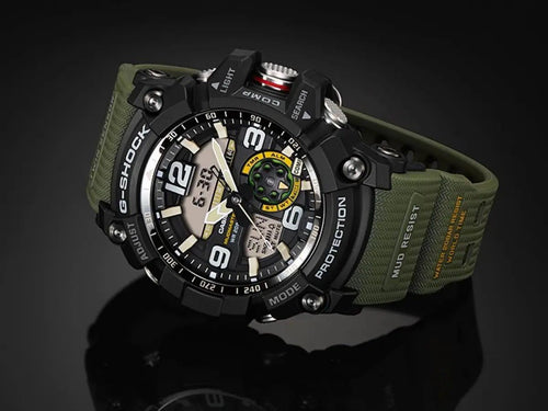 Casio G-Shock Mudmaster GG-1000-1A3DR Black Analog-Digital Dial Green Resin Strap Men’s Watch G662