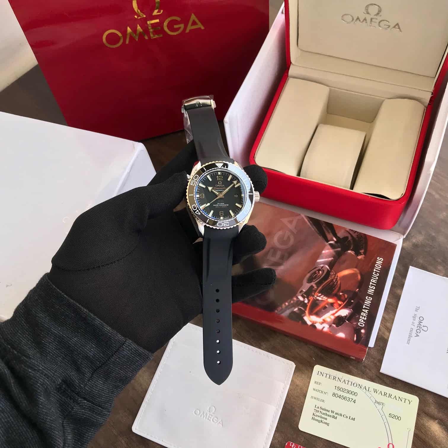 Omega Seamster Co-Axial Black Dial Japanese Automatic Mens Watch