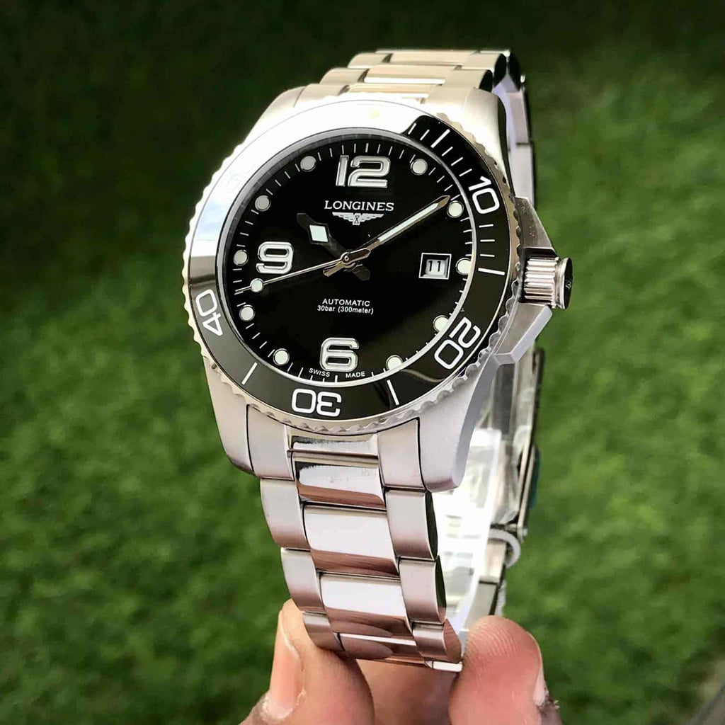 Longines HydroConquest Silver Black Dial Premium Automatic Men’s Watch