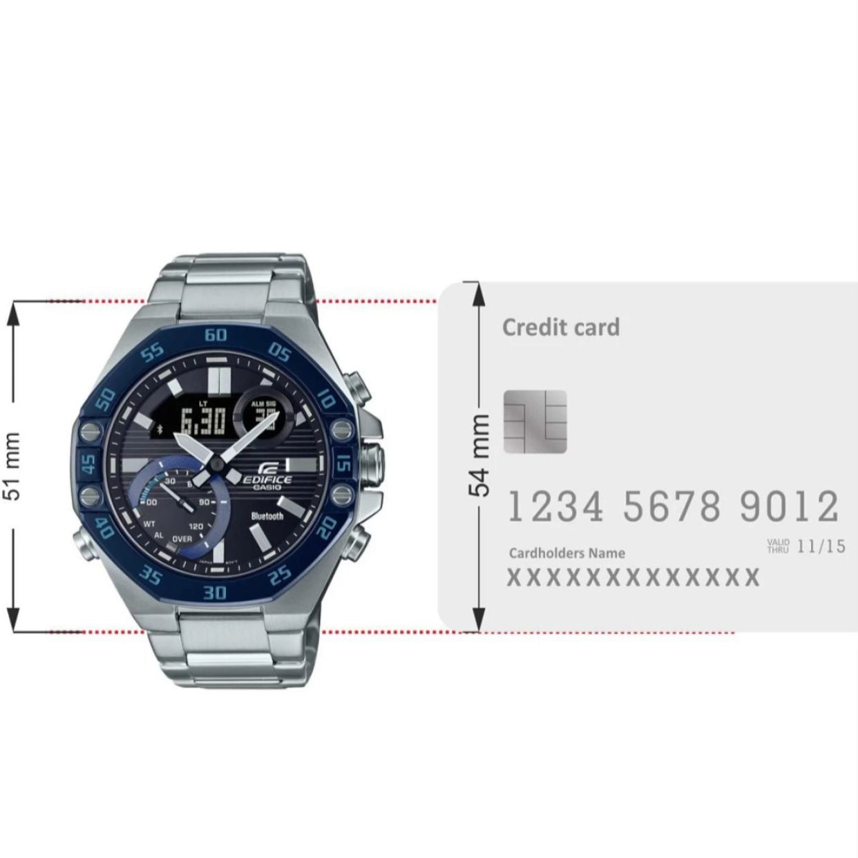 Casio Edifice ED524 Analog Digital Japanese Quality Mens Watch
