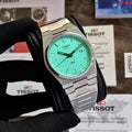 Tissot PRX T-Classic Tiffany Mint Japanese Quartz Movement Stainless Steel Watch