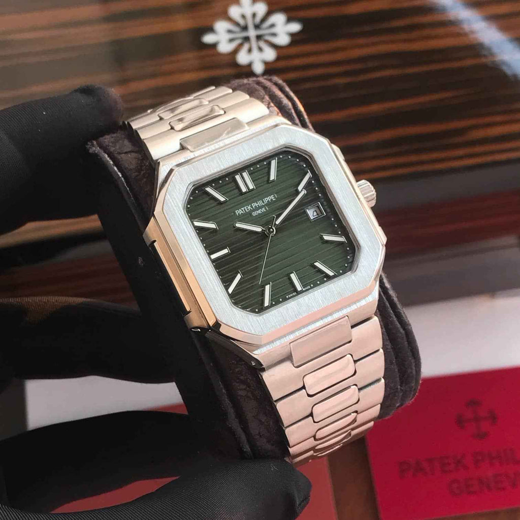 Patek Philippe Cubitus Stainless Steel Olive Green Dial Men’s Watch