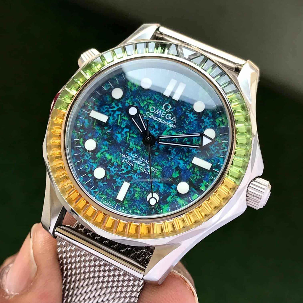 Omega Seamster 007 Limited Edition Automatic Sapphire Chain Belt Mens Watch