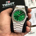 Tissot PRX Stainless Steel Green Dial Japanese Mens Watch