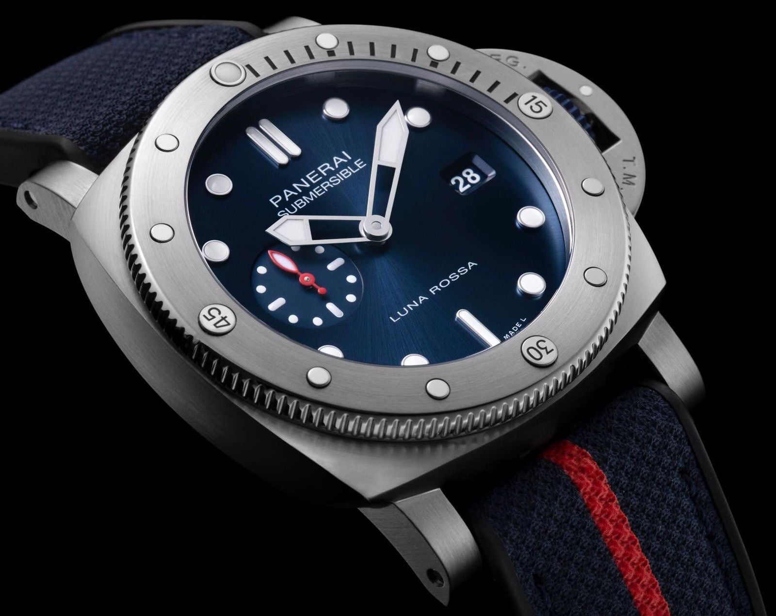 Panerai Submersible 44mm Blue Dial Quaranta Quattro Luna Rossa Boutique Automatic men’s Watch