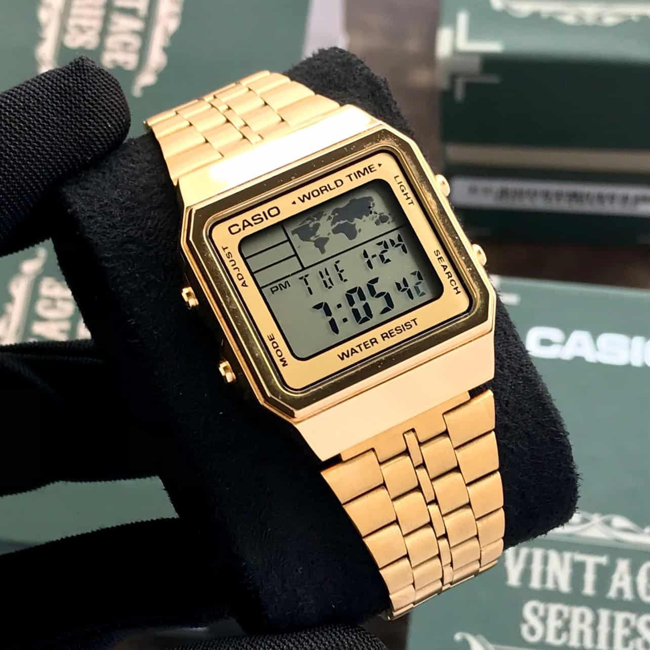 Casio Vintage Gold Digital Watch – A1000MG-9EF Limited Edition