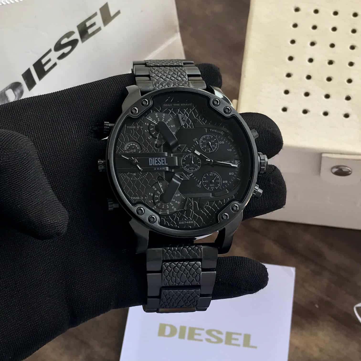 Diesel DZ7468 Big Daddy 2.0 Stainless Steel 57mm Analog Chronographs Mens Watch