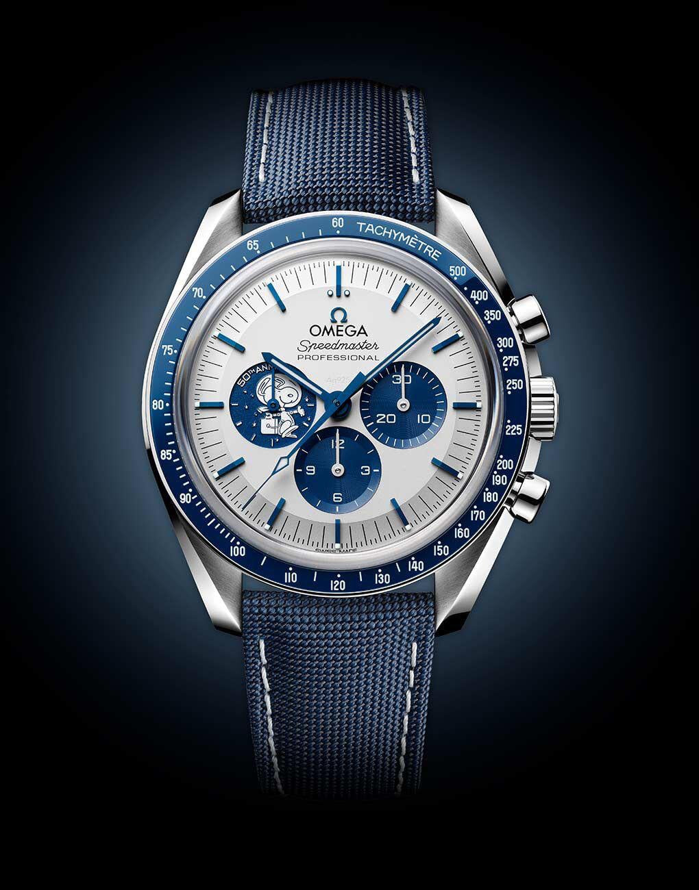 Omega Speedmaster Silver Snoopy Award 50th Anniversary Edition Swiss ETA Automatic Mens Watch