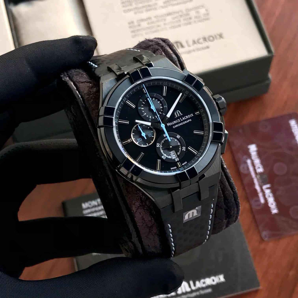 Maurice Lacroix Aikon Quartz Chronograph Black PVD Limited Edition Watch