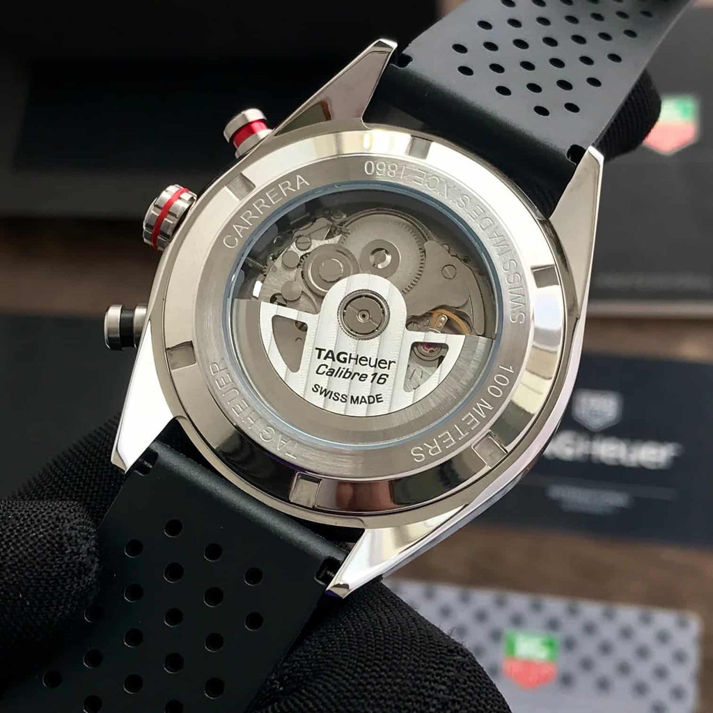 Tag Heuer Carrera Steel & Ceramic Automatic Black Fiber Men’s Watch