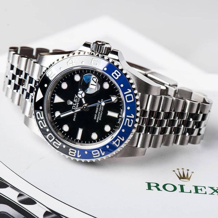 Rolex GMT Master || Batman Edition Swiss ETA Mens Watch