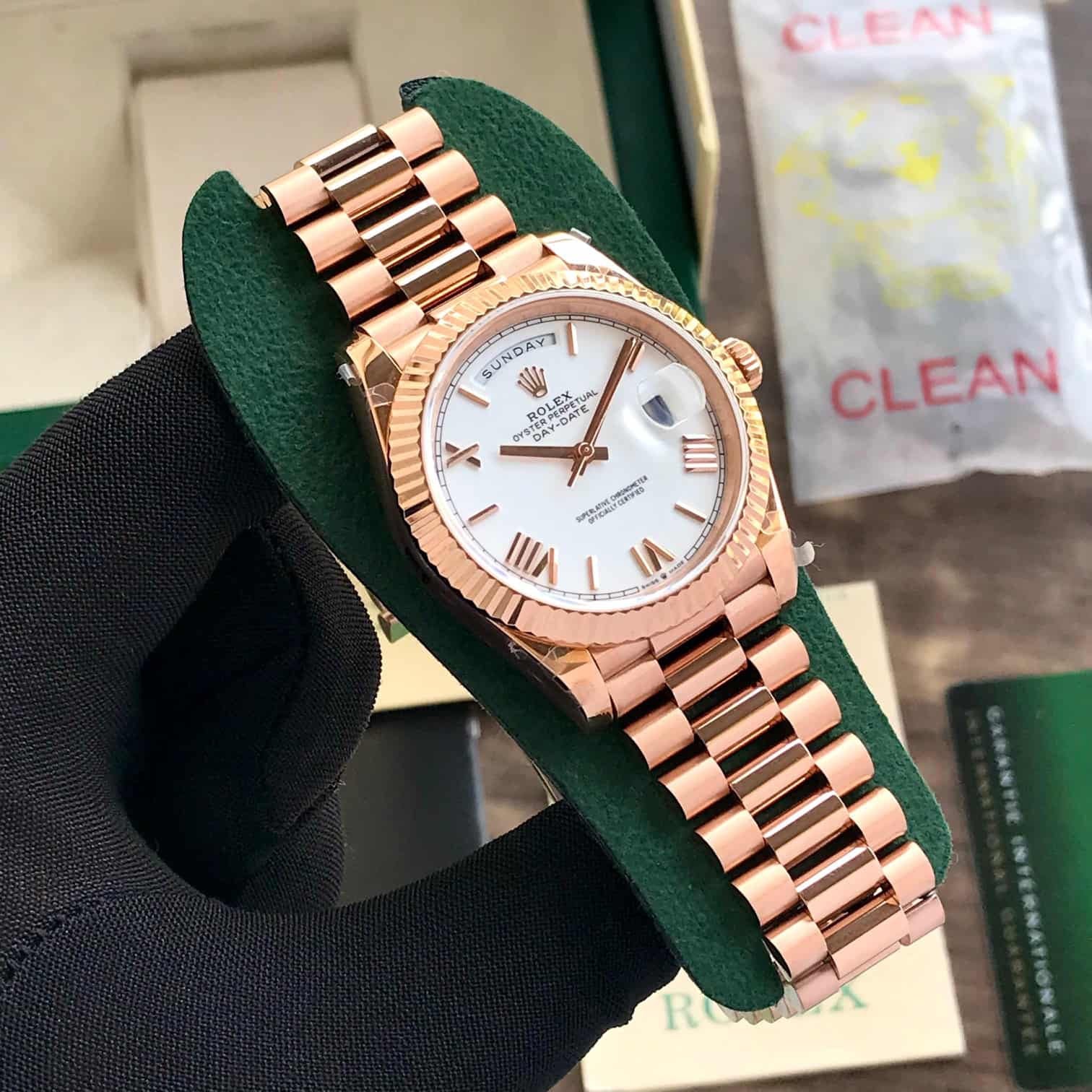 Rolex Day Date EverRosegold White Dial Super Swiss ETA Movement 1:1 Automatic Men’s Watch