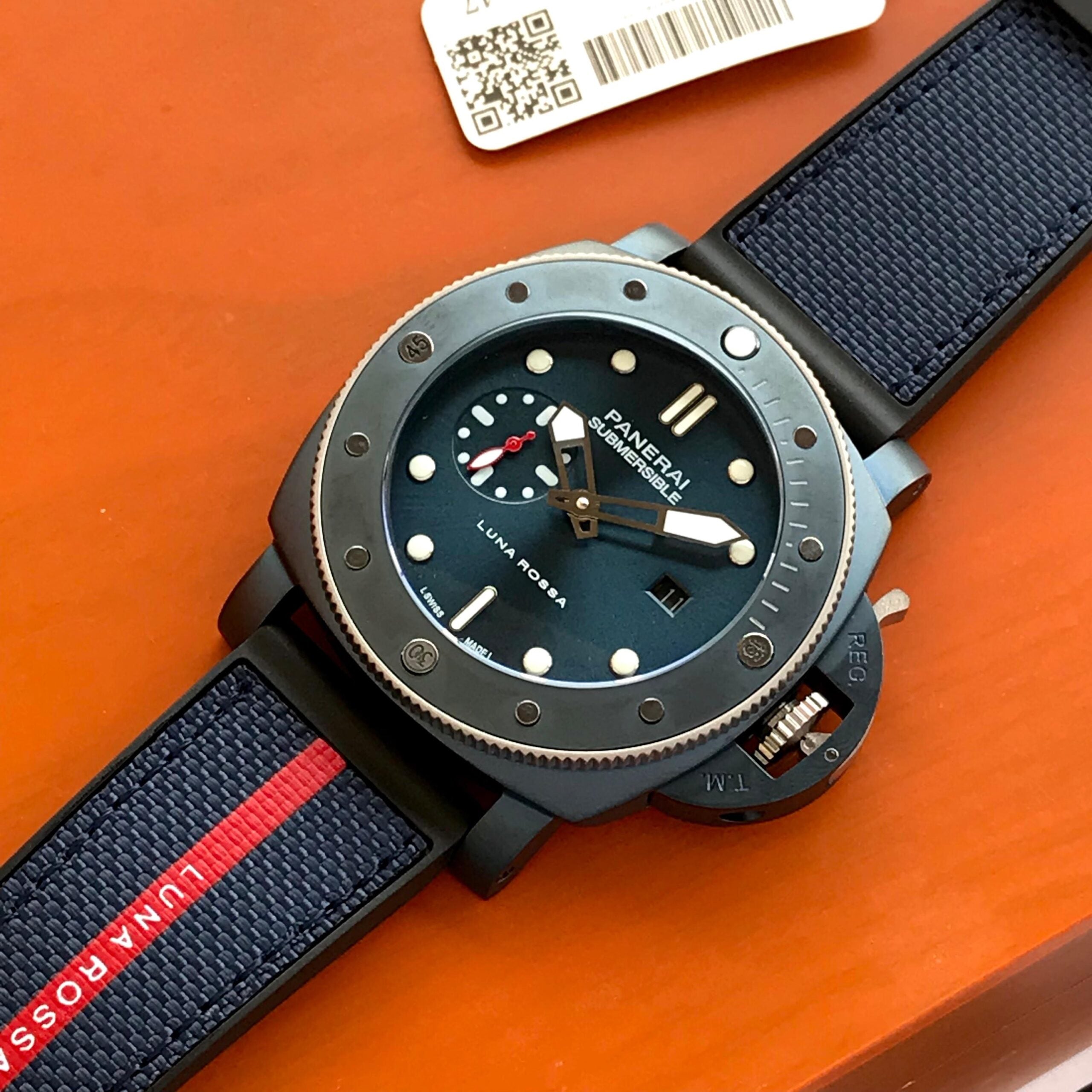 Panerai Submersible 44mm Automatic Quarantaquattro Luna Rossa men’s Watch