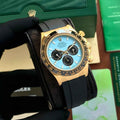 Rolex Cosmograph Daytona Turquoise Blue Dial Men’S Watch