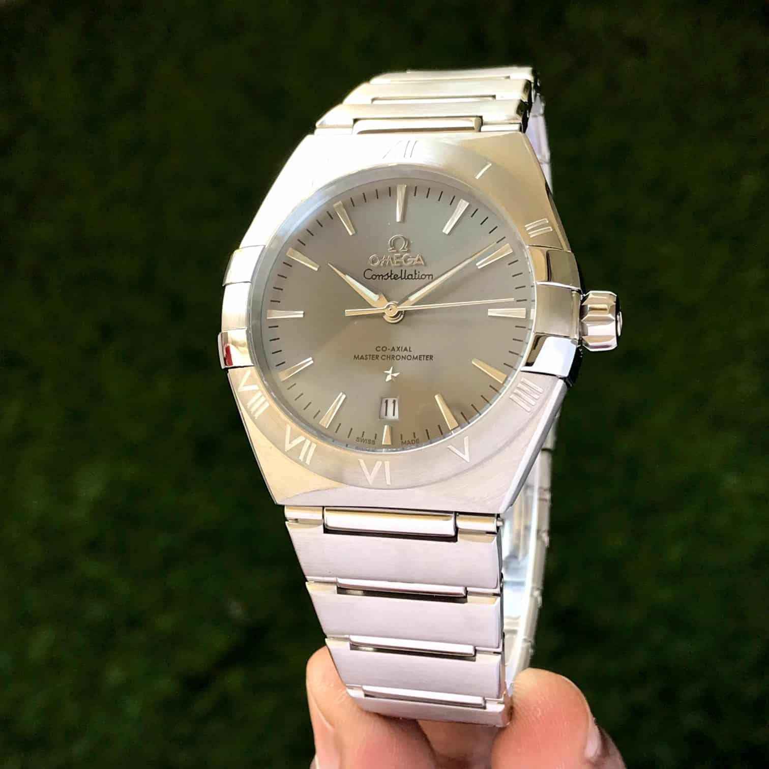 Omega Co-Axial Constellation Grey Dial Japanese Automatic Mens Watch