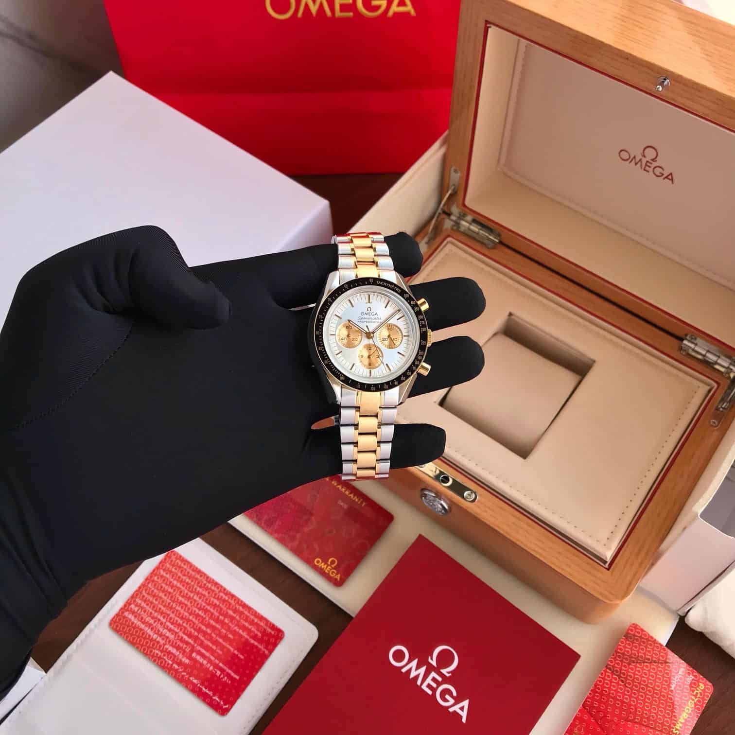 Omega Speedmaster Moonwatch Two Tone Professional 42 mm Men’s Watch