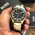 Hugo Boss 1513973 Gold Blue Dial Chronograph Men’s Watch