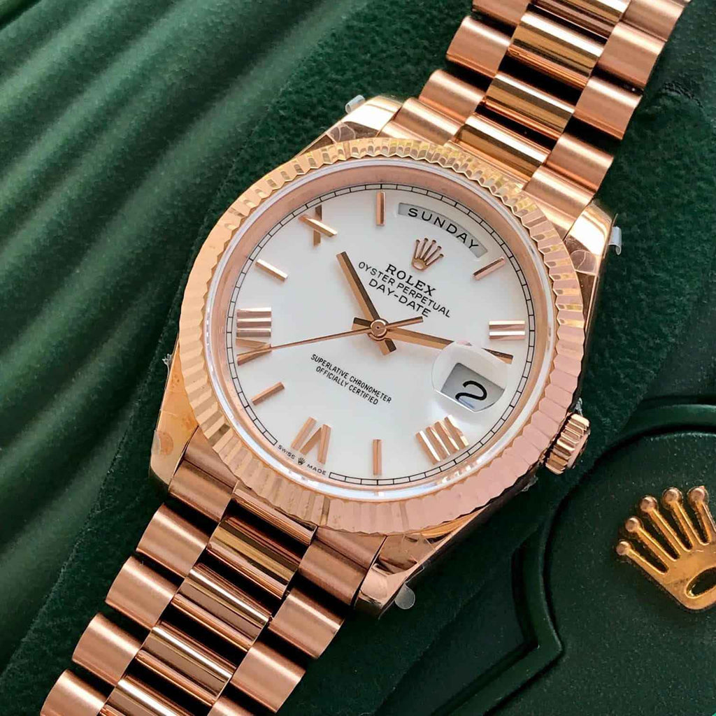 Rolex Day Date EverRosegold White Dial Super Swiss ETA Movement 1:1 Automatic Men’s Watch