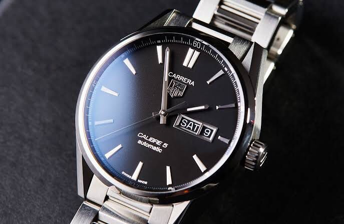 Tag Heuer Calibre 5 Stainless Steel Black Dial Automatic Master Quality Mens Watch