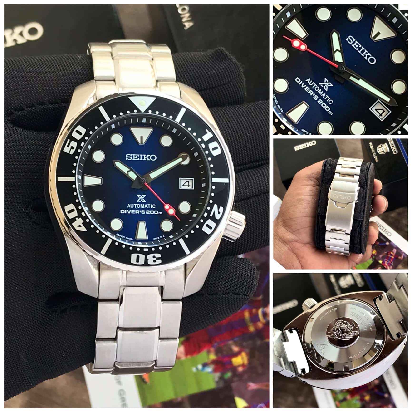 Seiko Diver 200m Japanese Stainless Steel Automatic Mens Watch