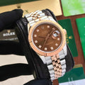 Rolex Date Just 41 Chocolate Dial Japanese Automatic Mens Watch