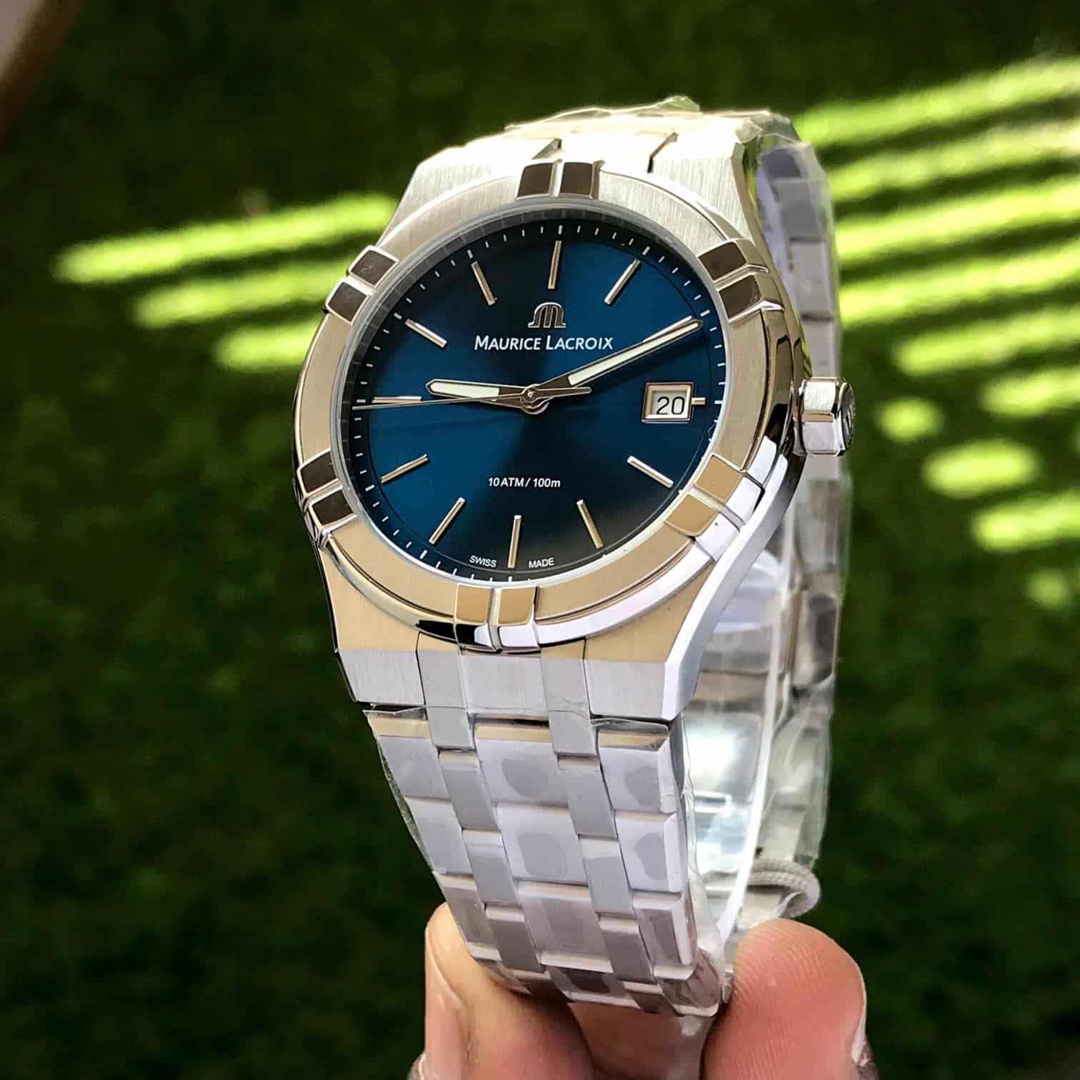 Maurice Lacroix Aikon Quartz 40mm Authentic Stainless Steel Blue Dial