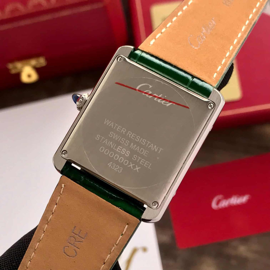 Cartier Tank Must WSTA0056 Silver Green Watch
