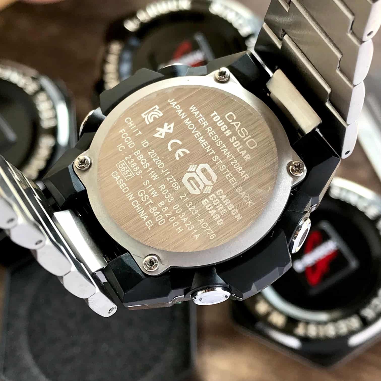 Casio Gshock G-Steel GST-B400 Stainless Steel Black Dial Men’s Watch