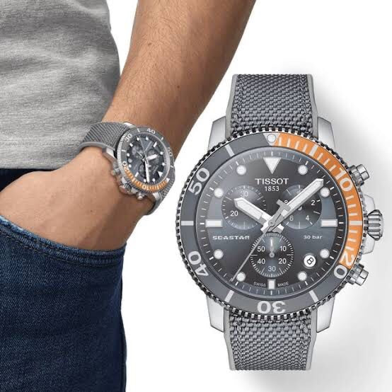 Tissot Seastar 1000 Chronograph Grey Dial Mens Watch