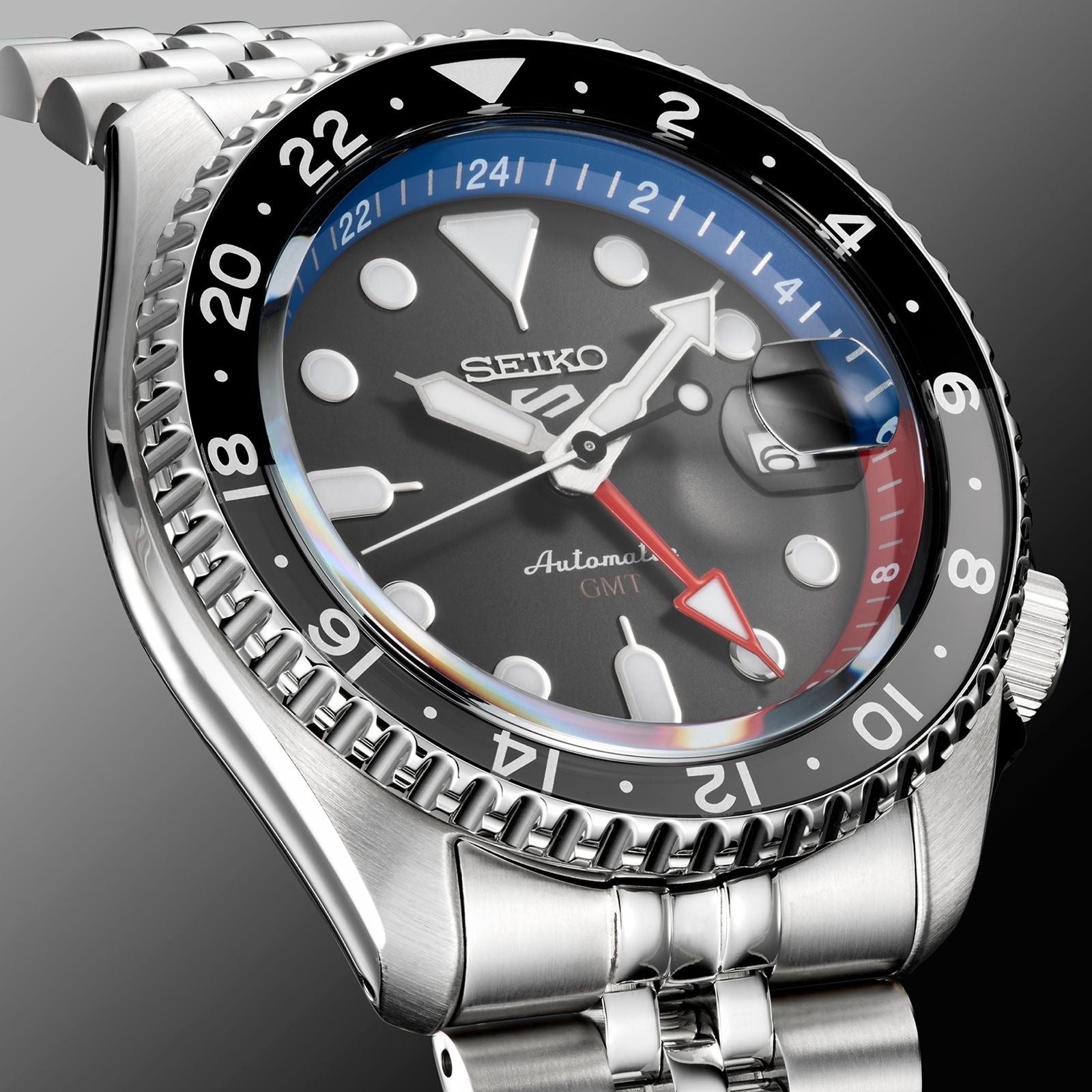 Seiko Sports Automatic GMT 42.5mm Authentic Men’s Watch