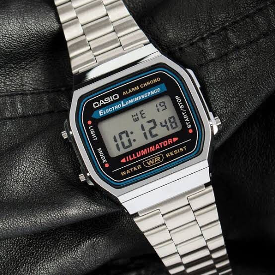 Casio Vintage Retro Collection Digital Watch A168WA-1YES Silver Unisex Watch