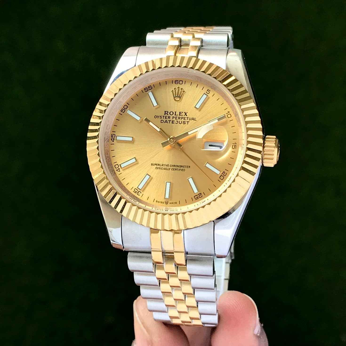 Rolex Date Just 41 Two Tone Gold Dial jubli Bracelet Japanese Master Quality Automatic Men’s Watch