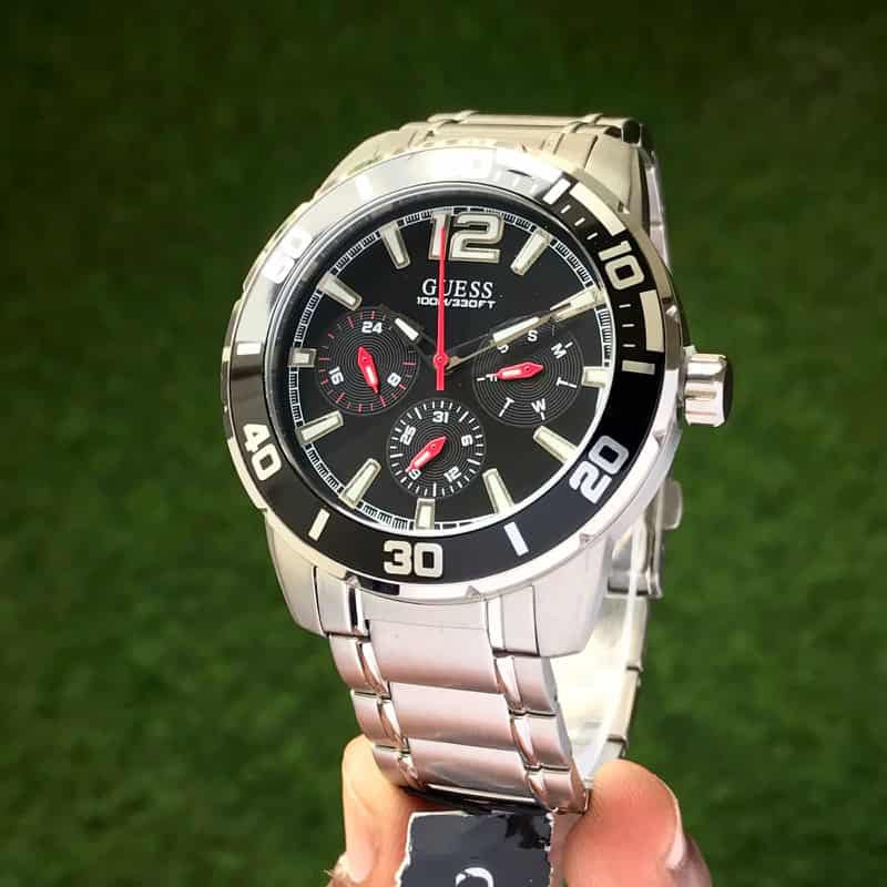Guess W1249G1 Analog Black Dial Chronograph’s For Men’s Watch