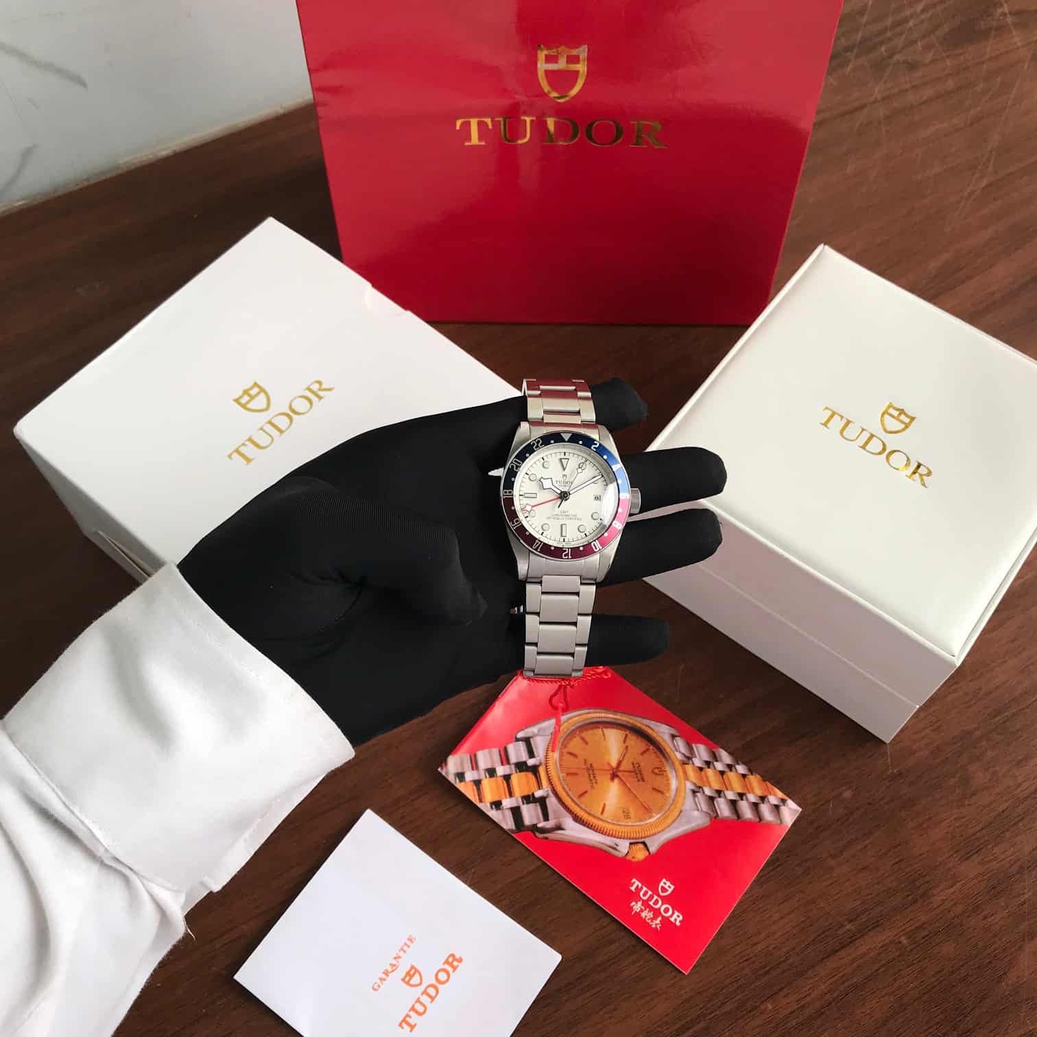 Tudor Black Bay GMT 41mm With Polar White Dial Watch For Men’s.