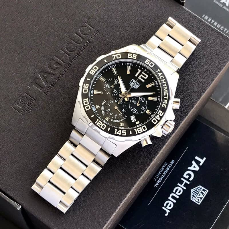 Tag Heuer Formula 1 Stainless Steel Black Dial Chronograph Limited Edition Master Quality Men’s Watch