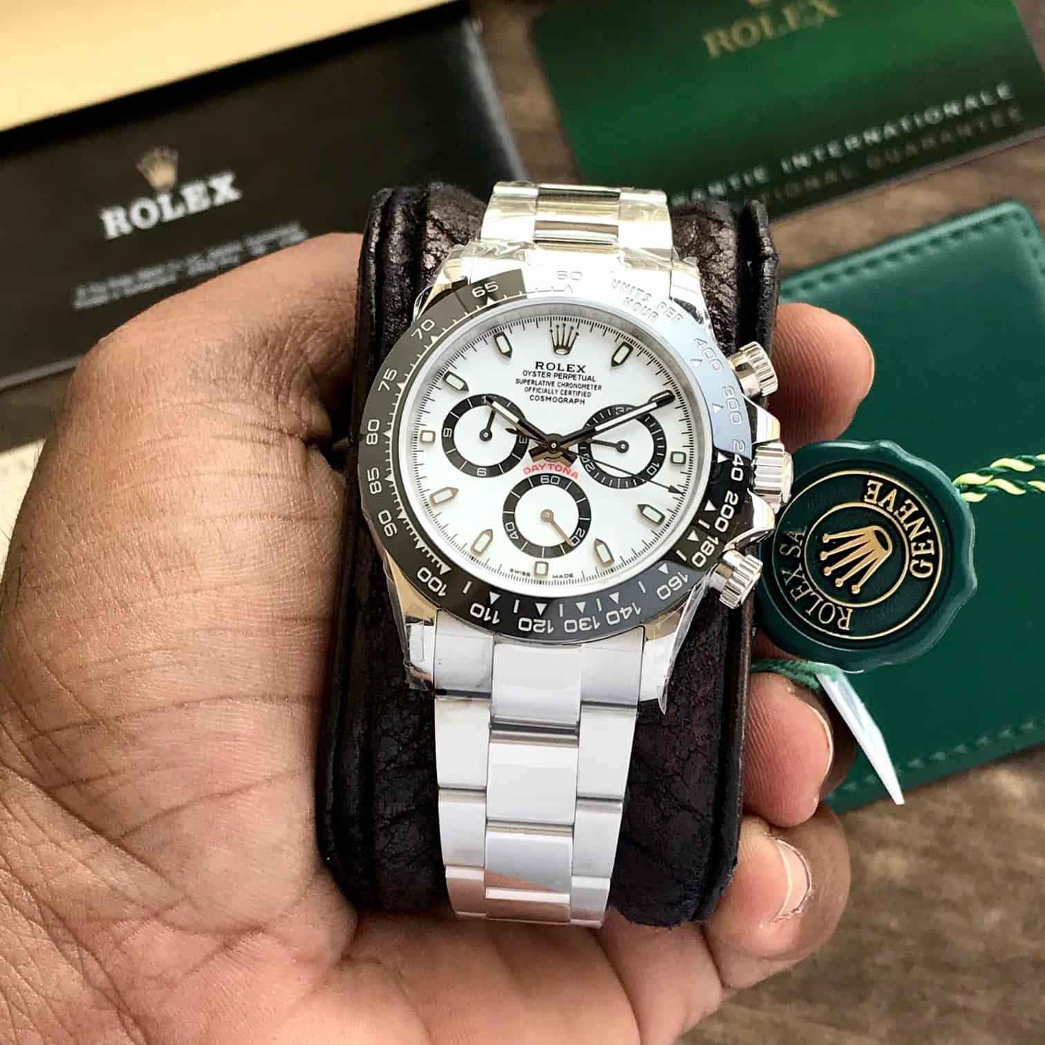 Rolex Cosmograph Daytona Panda Edition Swiss ETA Automatic Mens Watch