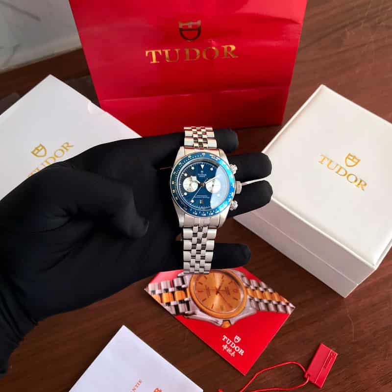 Tudor Black Bay Chrono Blue Dial Boutique Edition men’s Watch .
