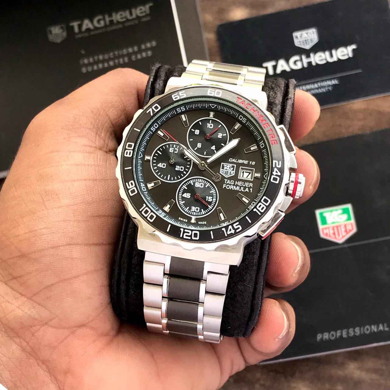 TAG Heuer Formula 1 Men’s 43mm Stainless Steel Quartz Chronograph Master Quality Watch