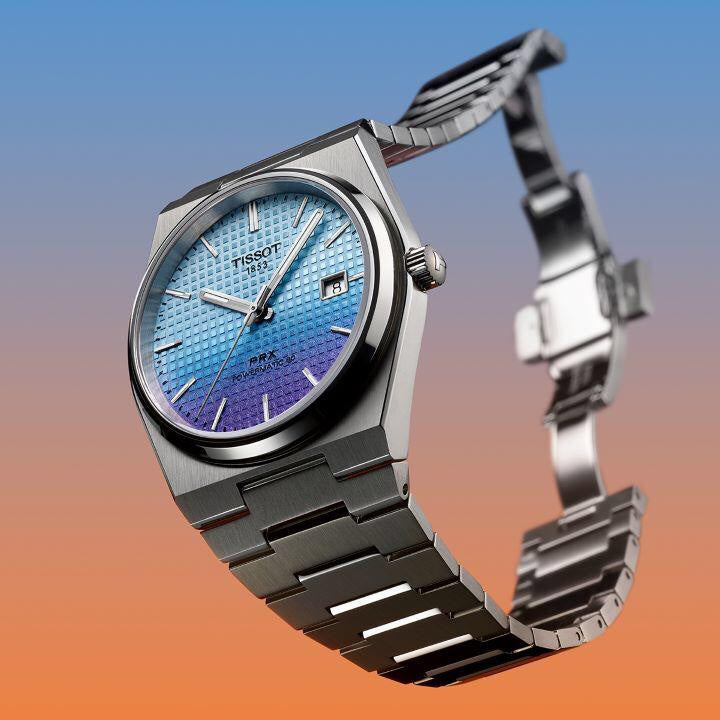 Tissot PRX Japanese Premium Japanese Quartz Blue Dial Mens Watch