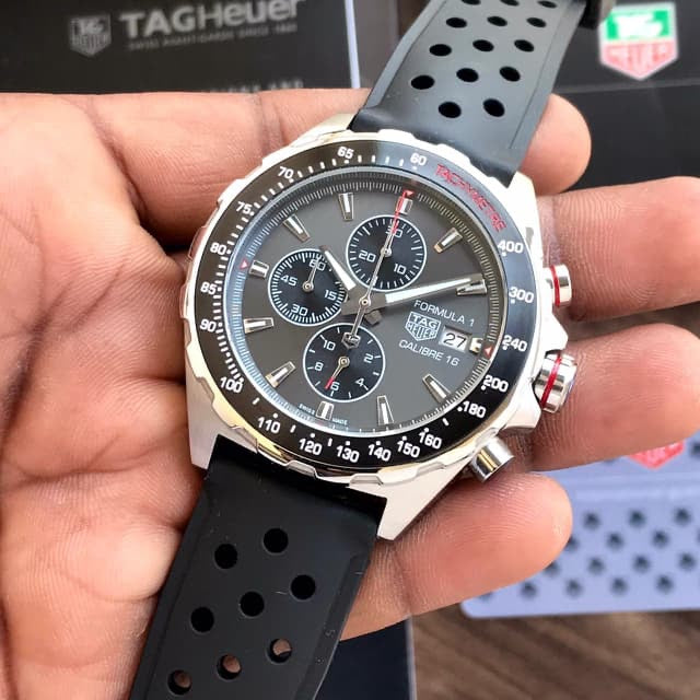 TAG Heuer Carerra Sport Chronograph Special Edition Re-Imagines Formula 1X Grey Racing Mens Watch