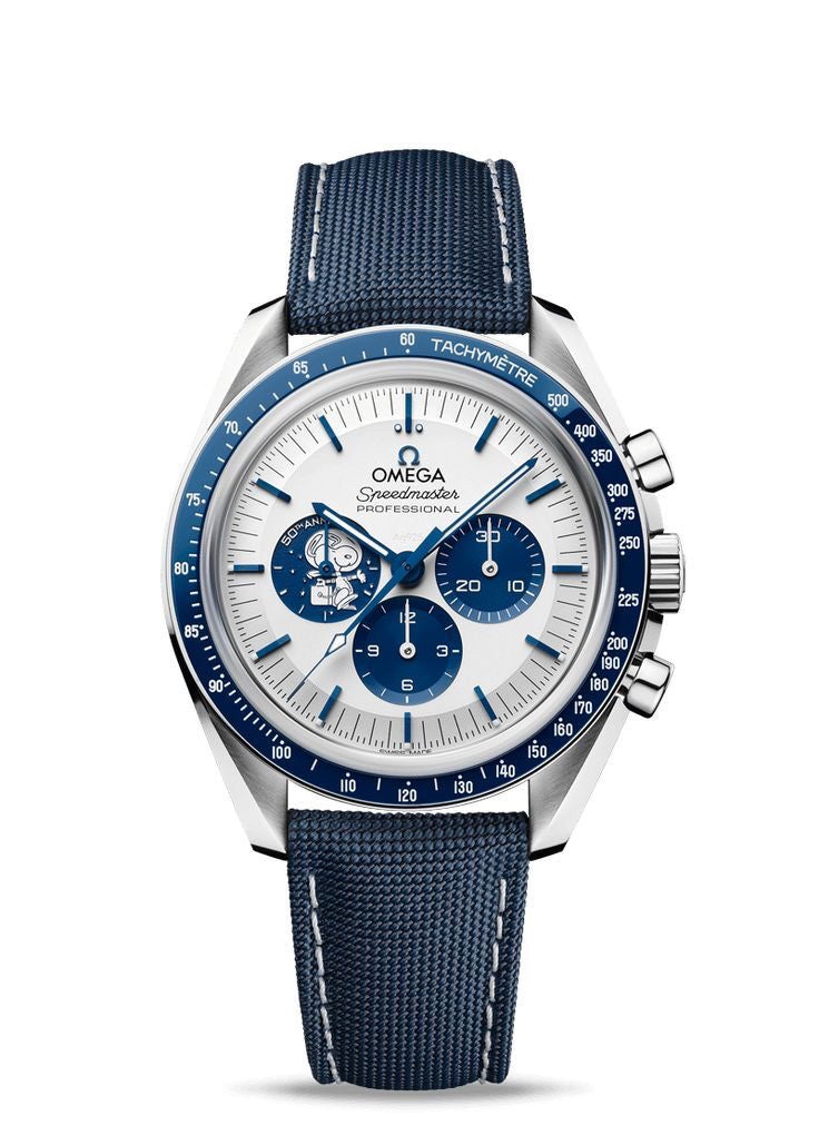 Omega Speedmaster Silver Snoopy Award 50 Anniversary Limited Swiss ETA Automatic Mens Watch