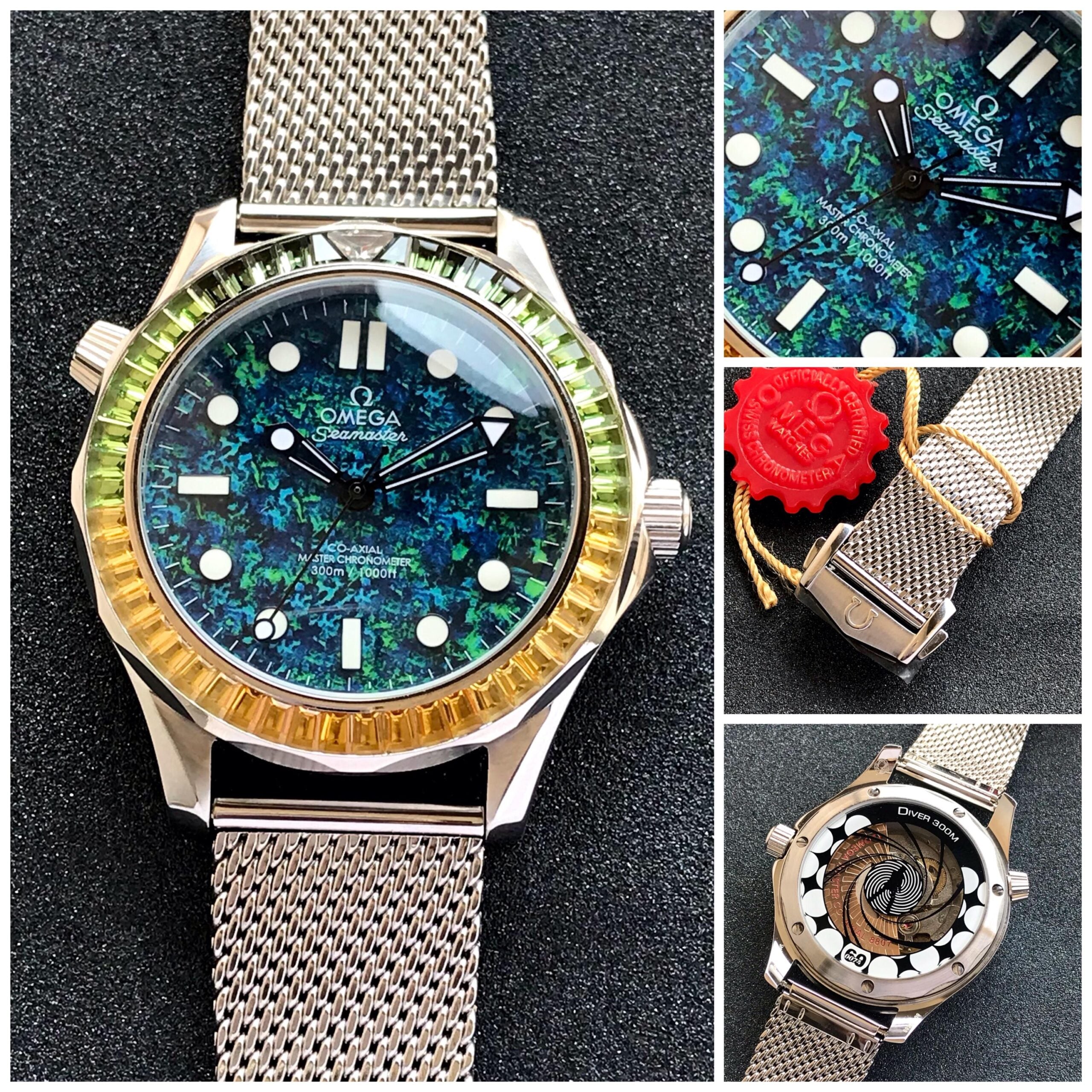 Omega Seamster 007 Limited Edition Automatic Sapphire Chain Belt Mens Watch
