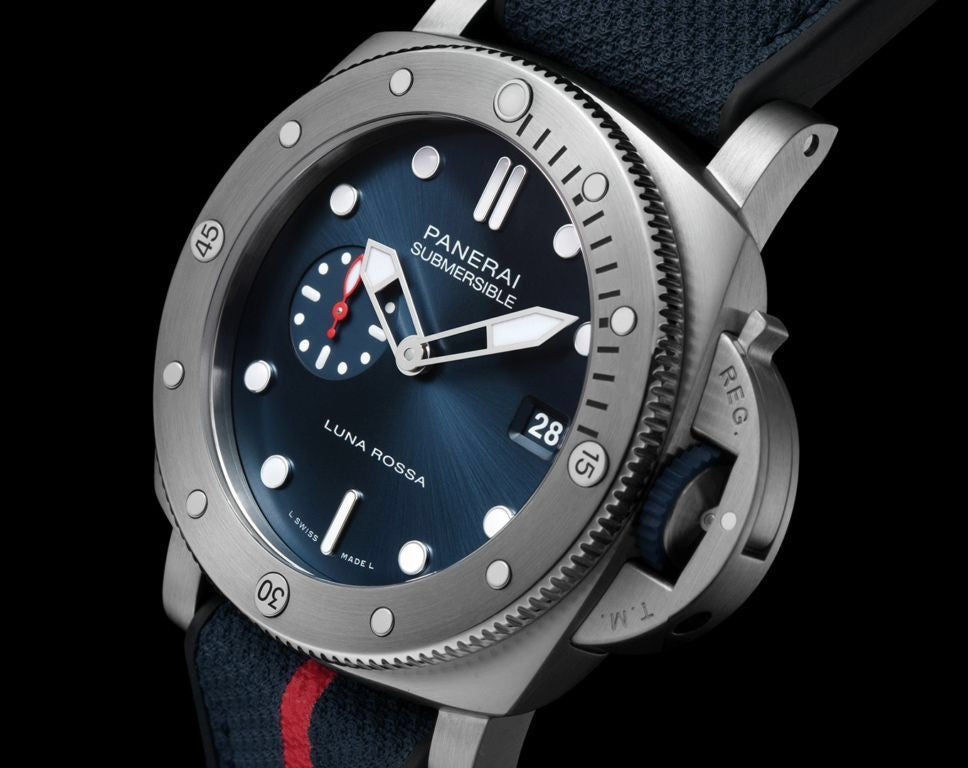 Panerai Submersible 44mm Blue Dial Quaranta Quattro Luna Rossa Boutique Automatic men’s Watch